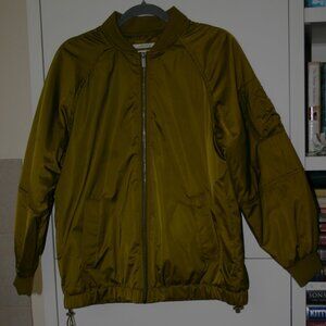 WOMEN'S BRONZE/GOLD BOMBER JACKET "A-NEW-DAY" SMALL